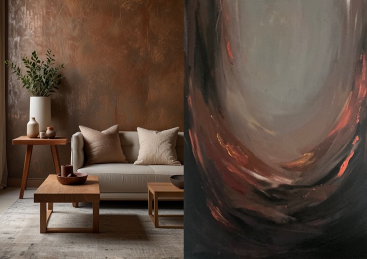Abstract Art Volcano