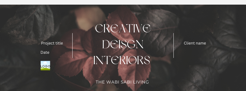 Wabi Sabi living room presentation 