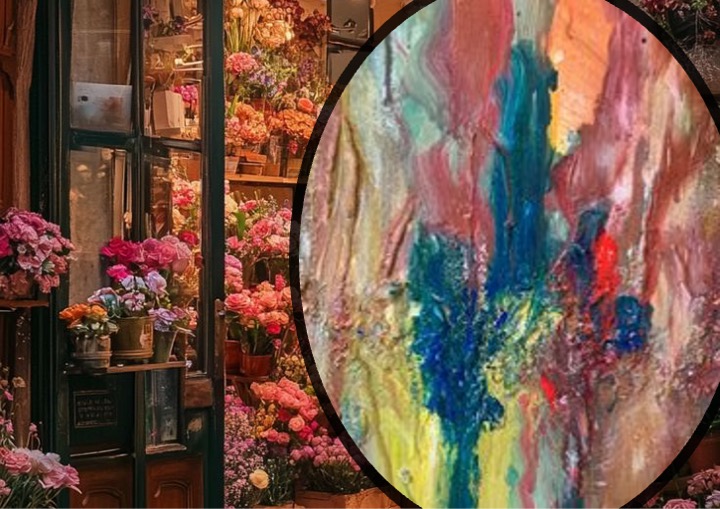 ABSTRACT ART COLOUR ON FIRE 