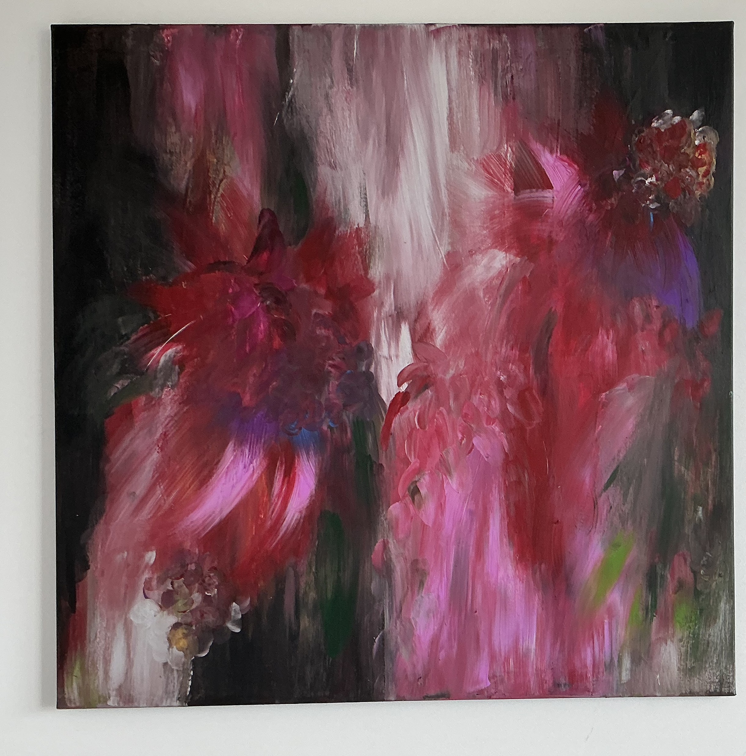 ABSTRACT ART PASSION ROSES 