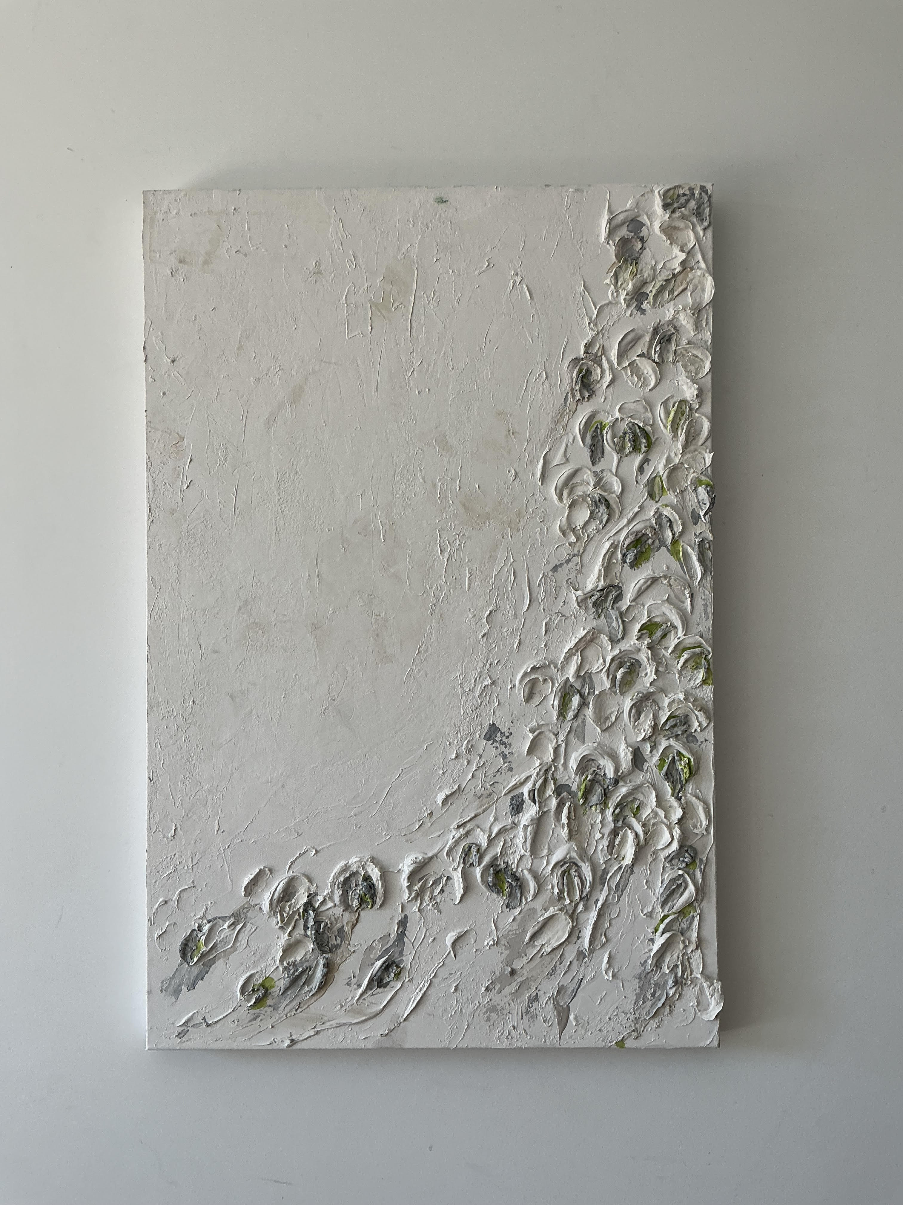 Abstract Wall Art White Aura Art