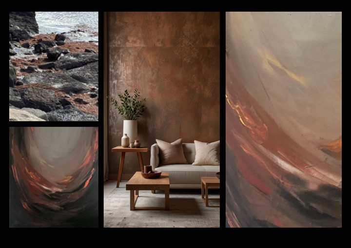 ABSTRACT ART VOLCANO