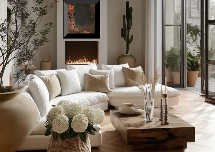 Abstract Art Rustic Echoes