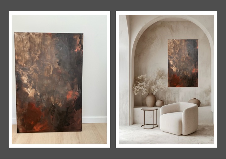 Abstract Art Rising Ember 