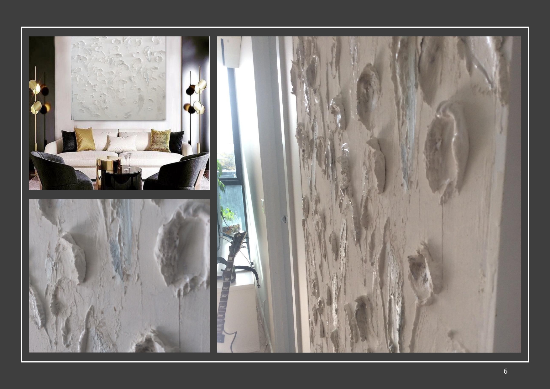 ABSTRACT ART SNOW WHITE