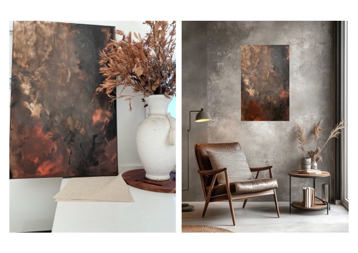 Abstract Art Rising Ember 