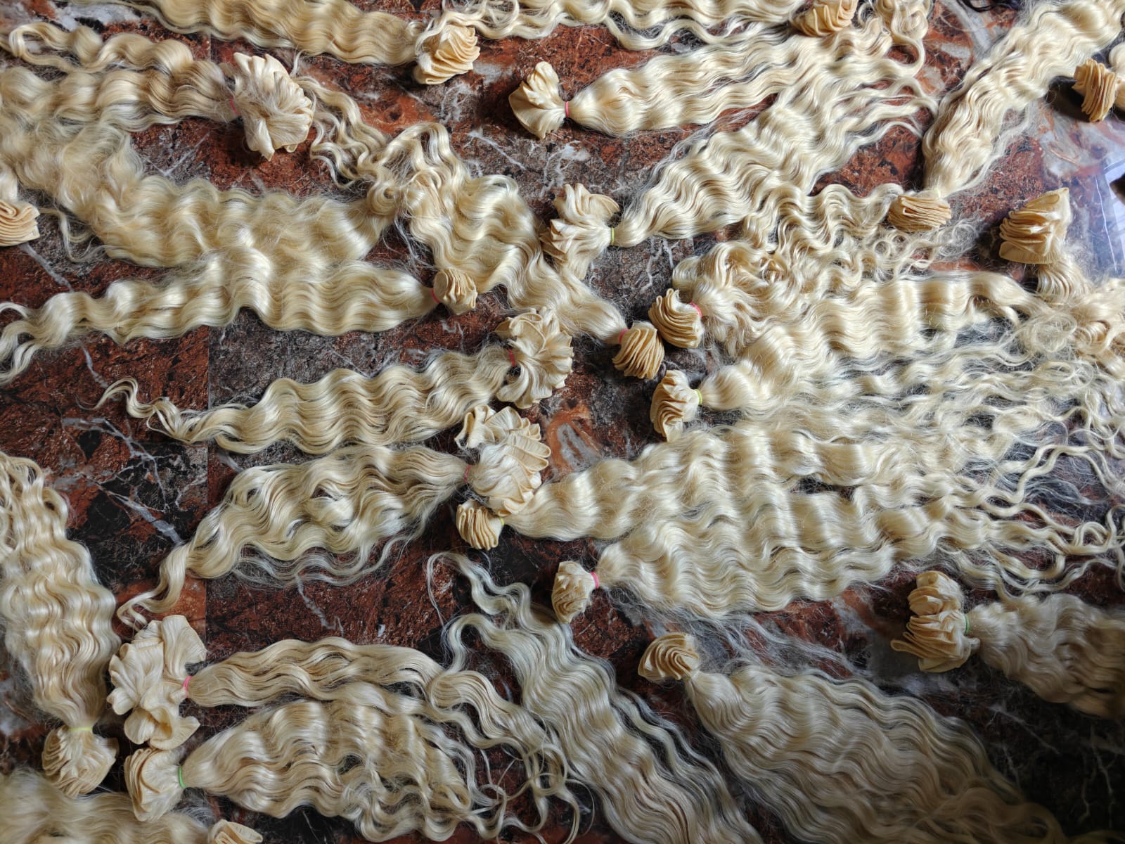 Blonde 613 Bleached 100%  Raw Indian Human hair  Premium Extensions