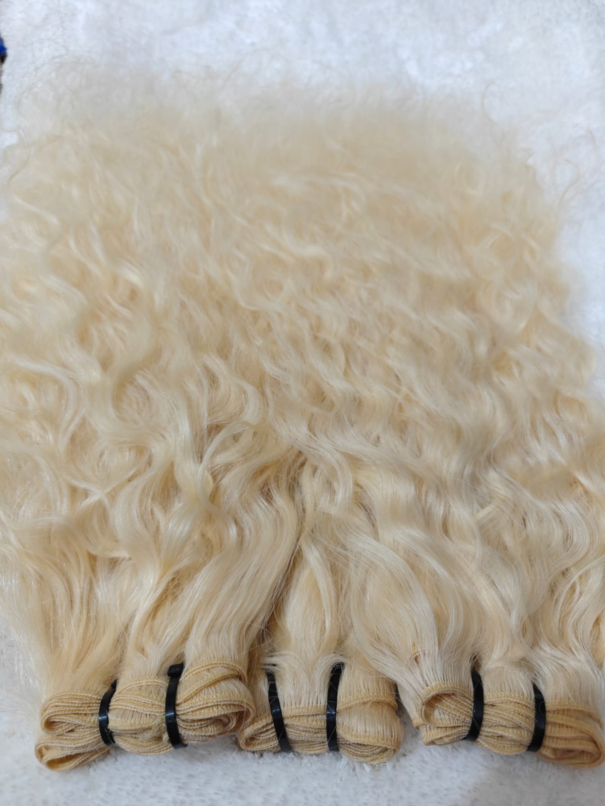 Blonde 613 Bleached 100%  Raw Indian Human hair  Premium Extensions