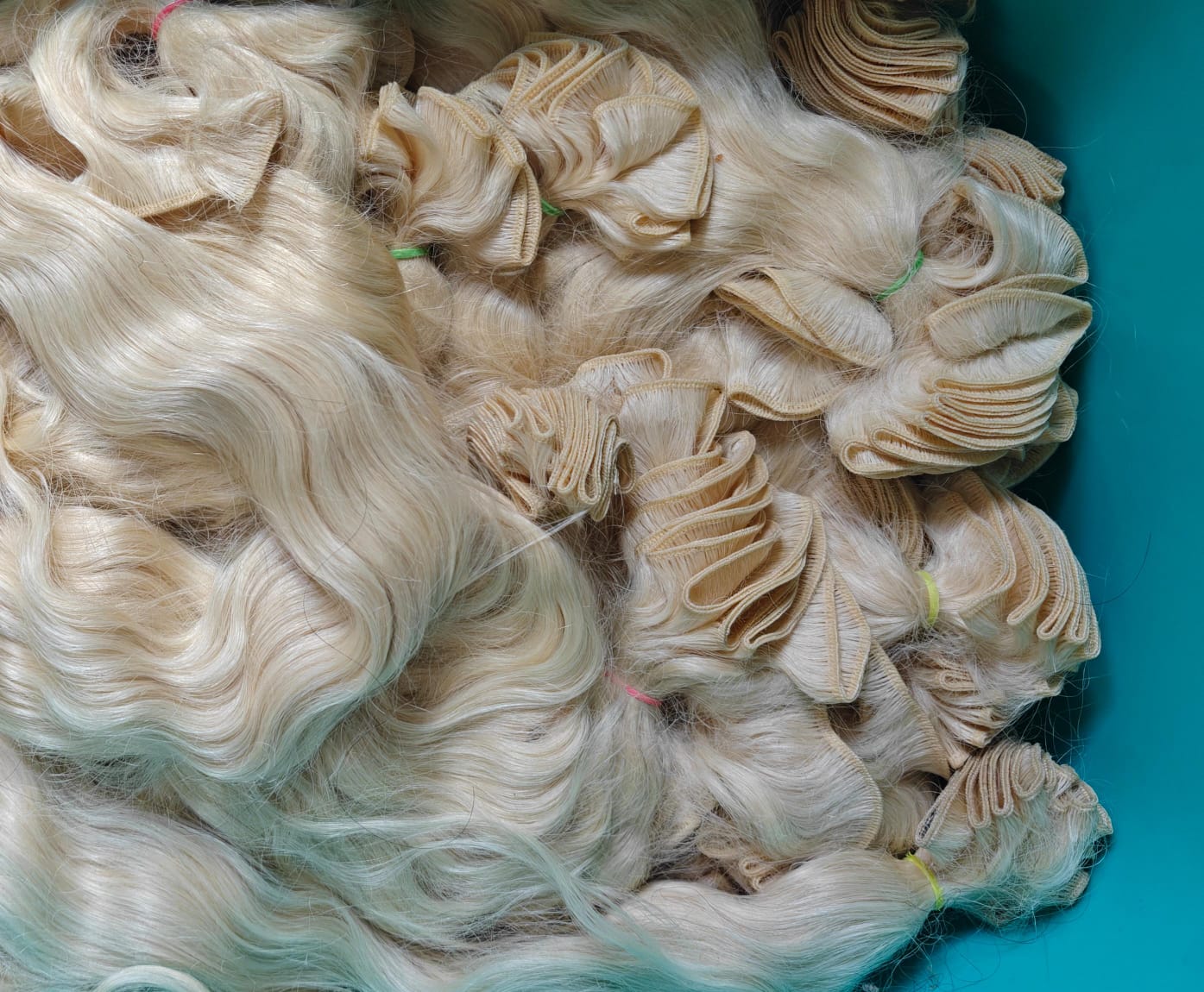 Blonde 613 Bleached 100%  Raw Indian Human hair  Premium Extensions