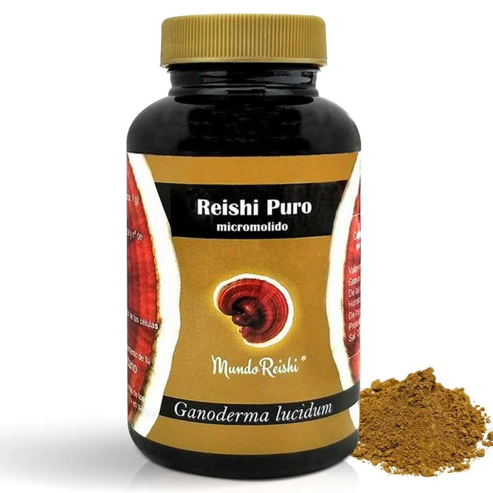 Reishi puro micromolido ecológico. 50g de polvo