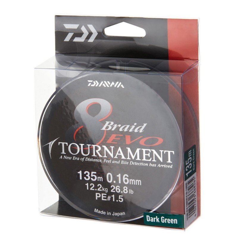 DAIWA TOURNAMENT 8 BRAID EVO (TAMSIAI ŽALIAS) 135mt. 