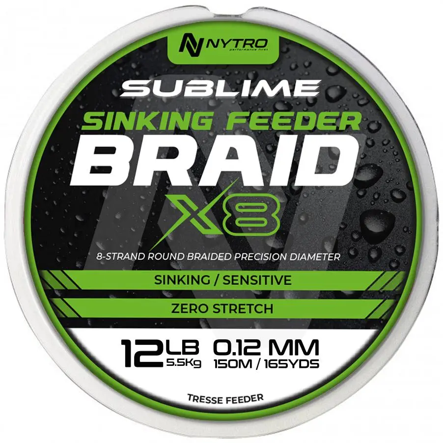 NYTRO SUBLIME X8 SINKING FEEDER BRAID
