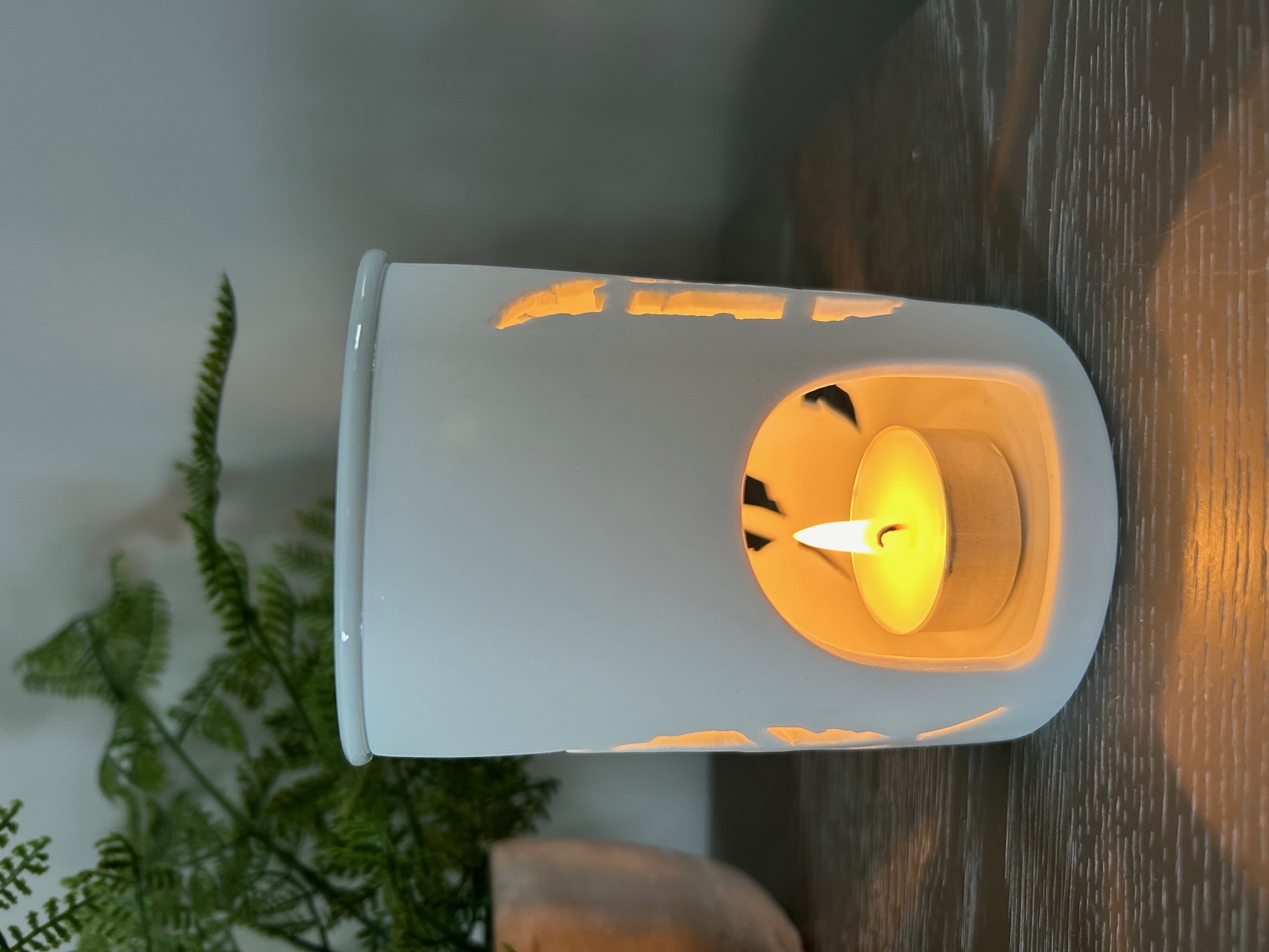 White Feather Wax Burner