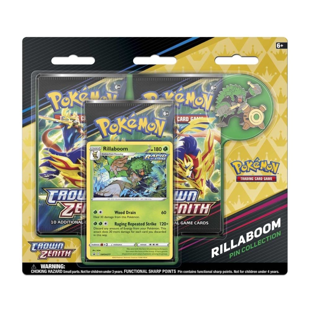Pokemon Sword & Shield- Crown Zenith Pin Collection (Syles Vary)