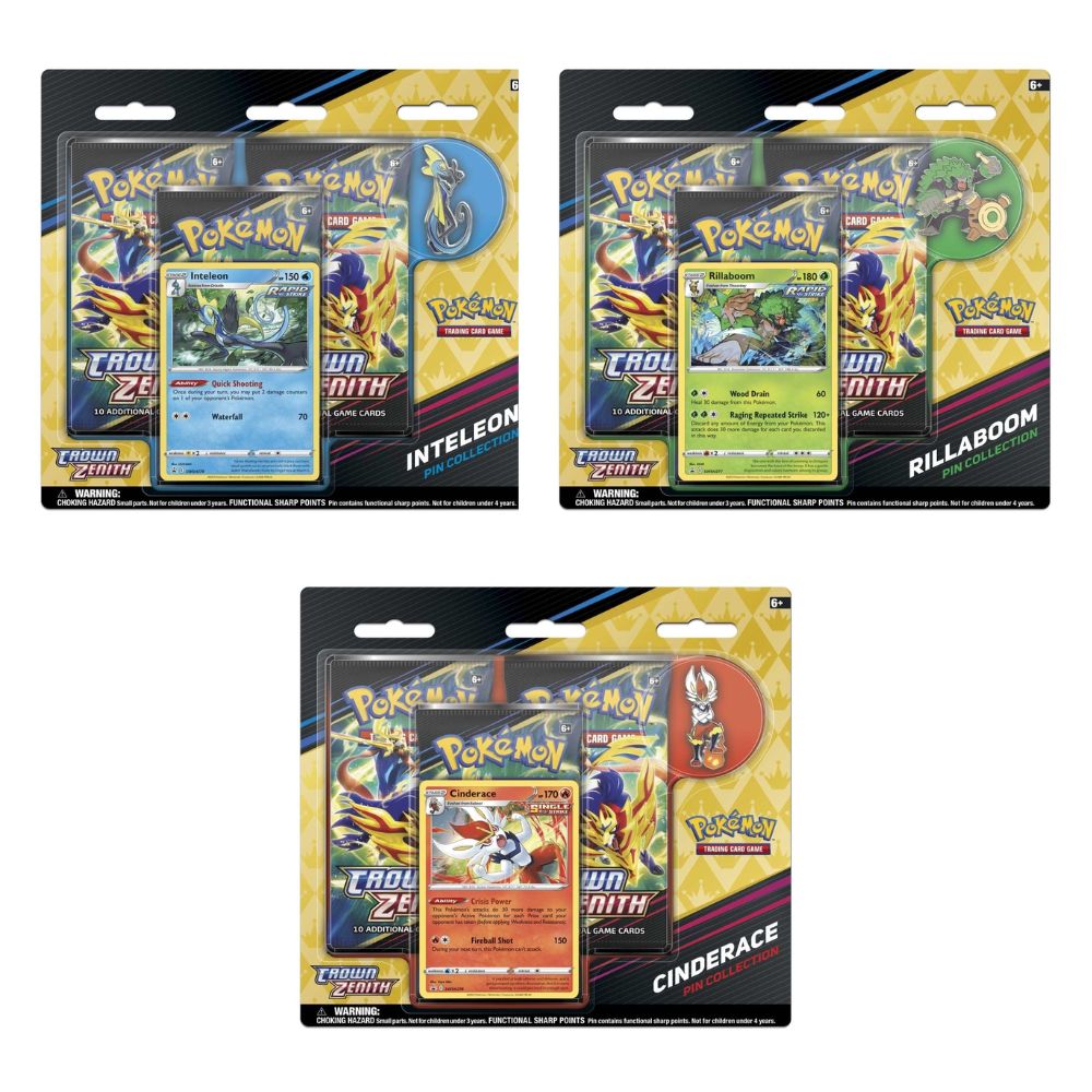 Pokemon Sword & Shield- Crown Zenith Pin Collection (Syles Vary)