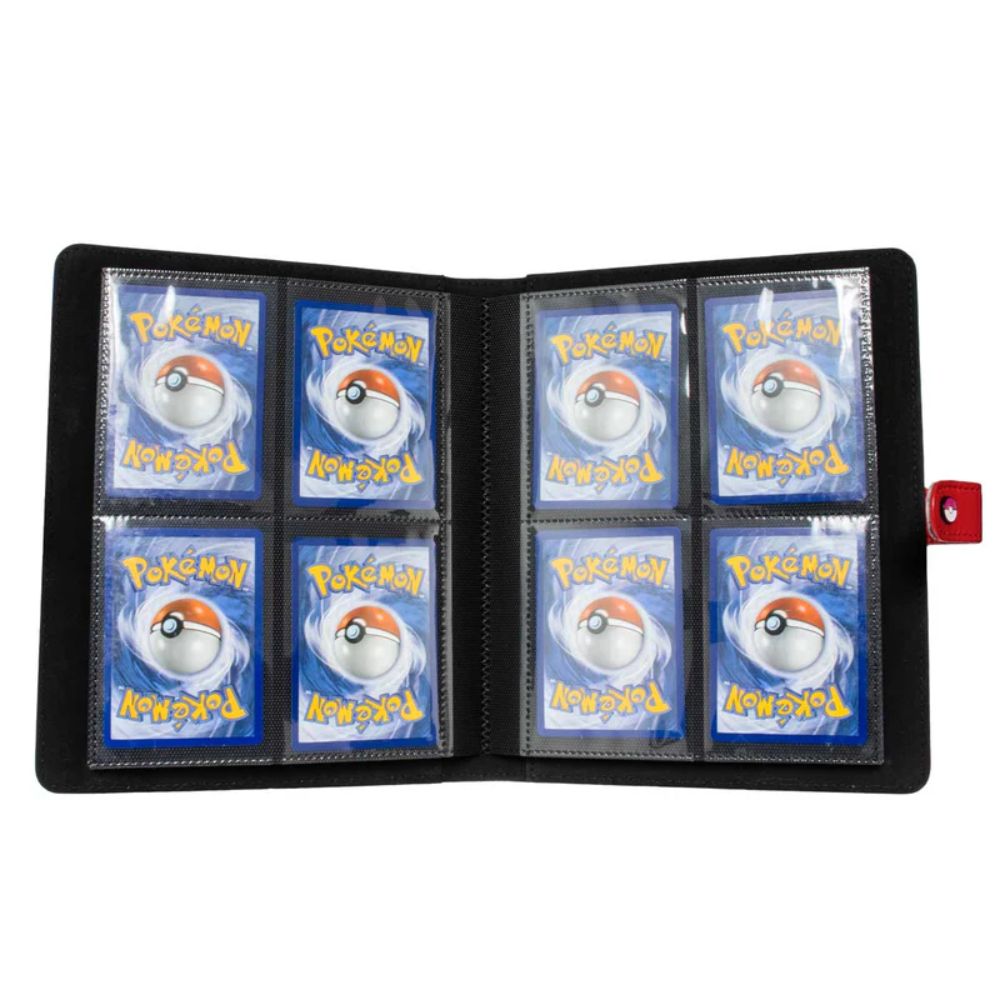 Ultra Pro Pokemon- Premium Red 4 Pocket Snap Binder