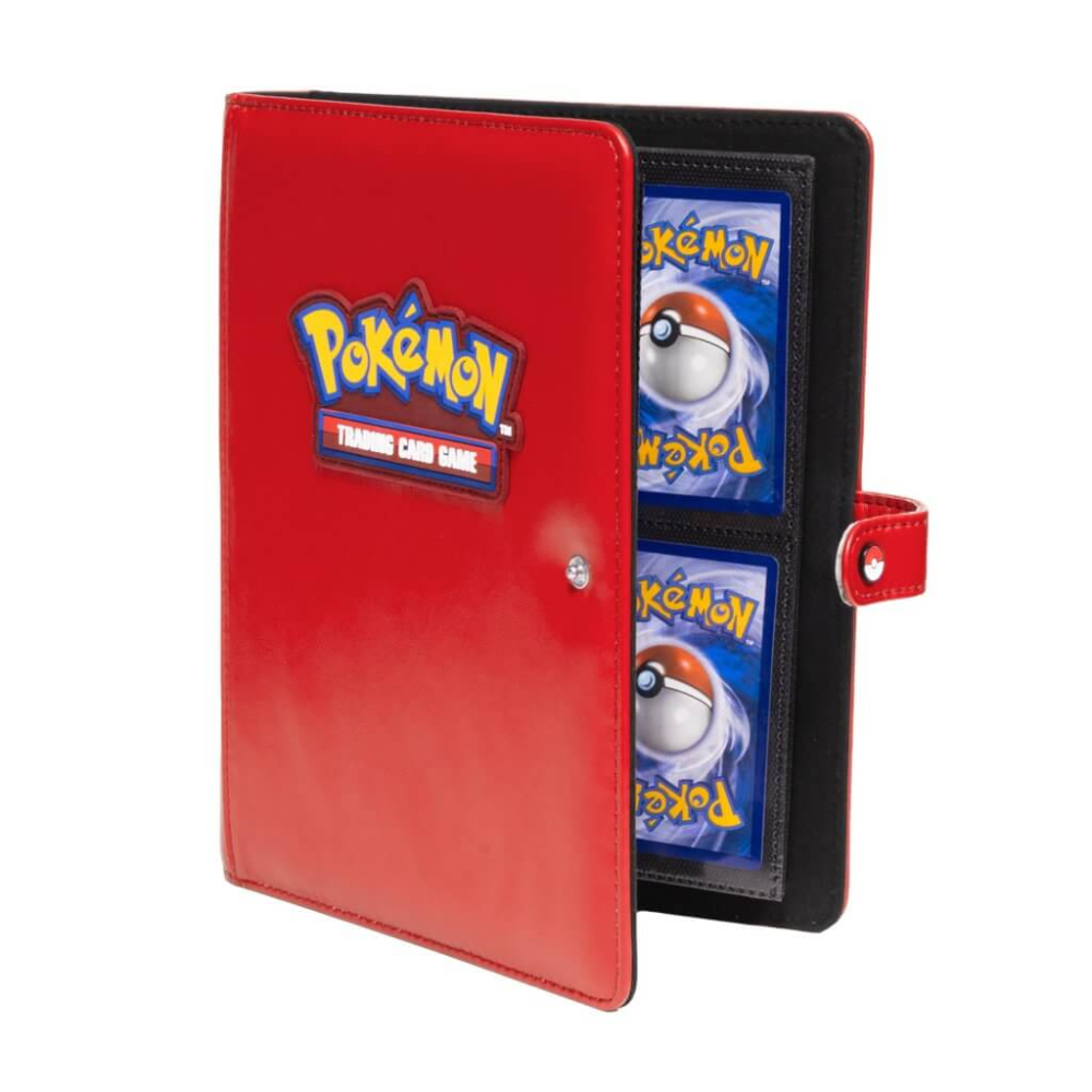 Ultra Pro Pokemon- Premium Red 4 Pocket Snap Binder