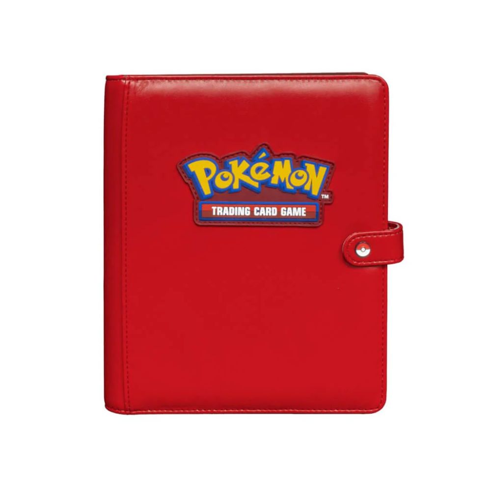 Ultra Pro Pokemon- Premium Red 4 Pocket Snap Binder