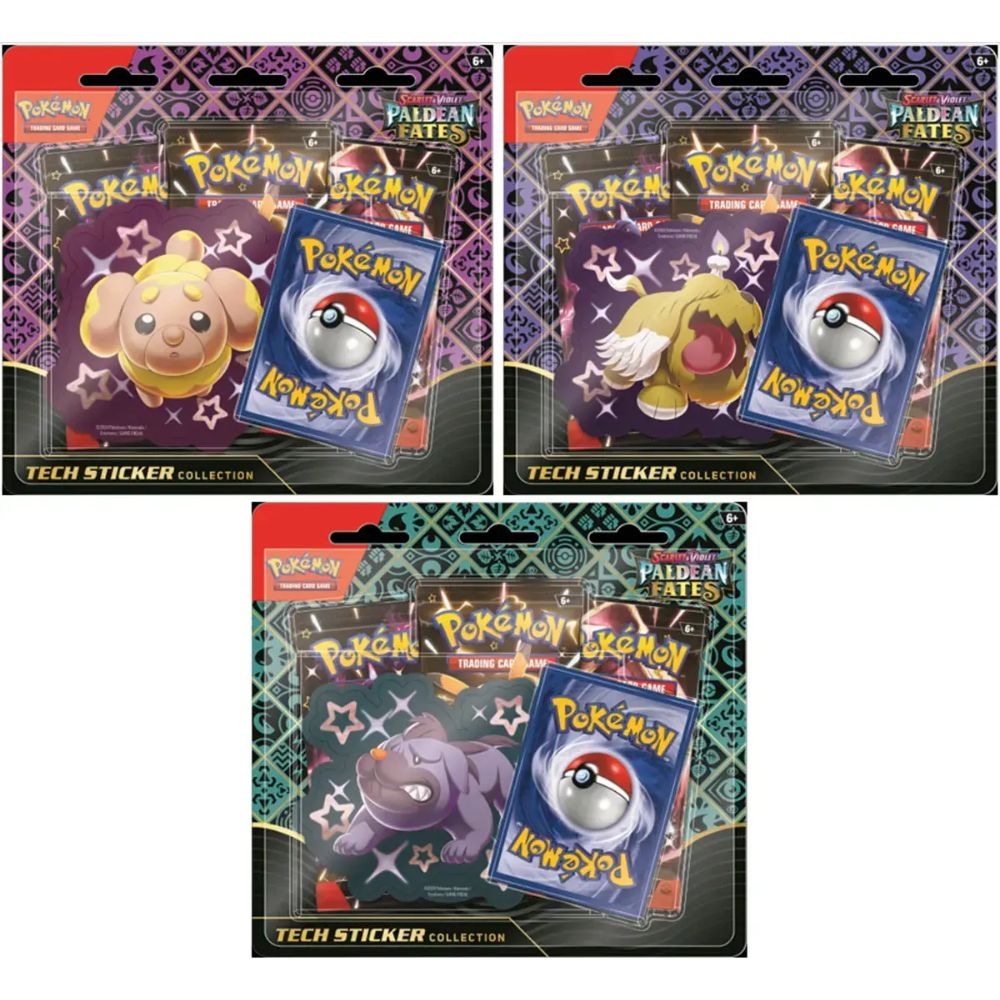 Pokemon Scarlet & Violet- Paldean Fates Tech Sticker Collection (Styles Vary)