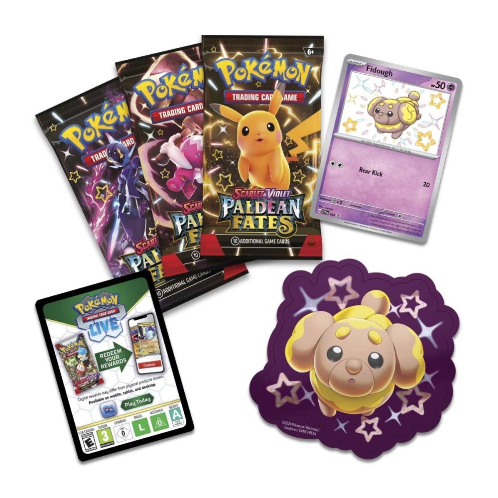 Pokemon Scarlet & Violet- Paldean Fates Tech Sticker Collection (Styles Vary)