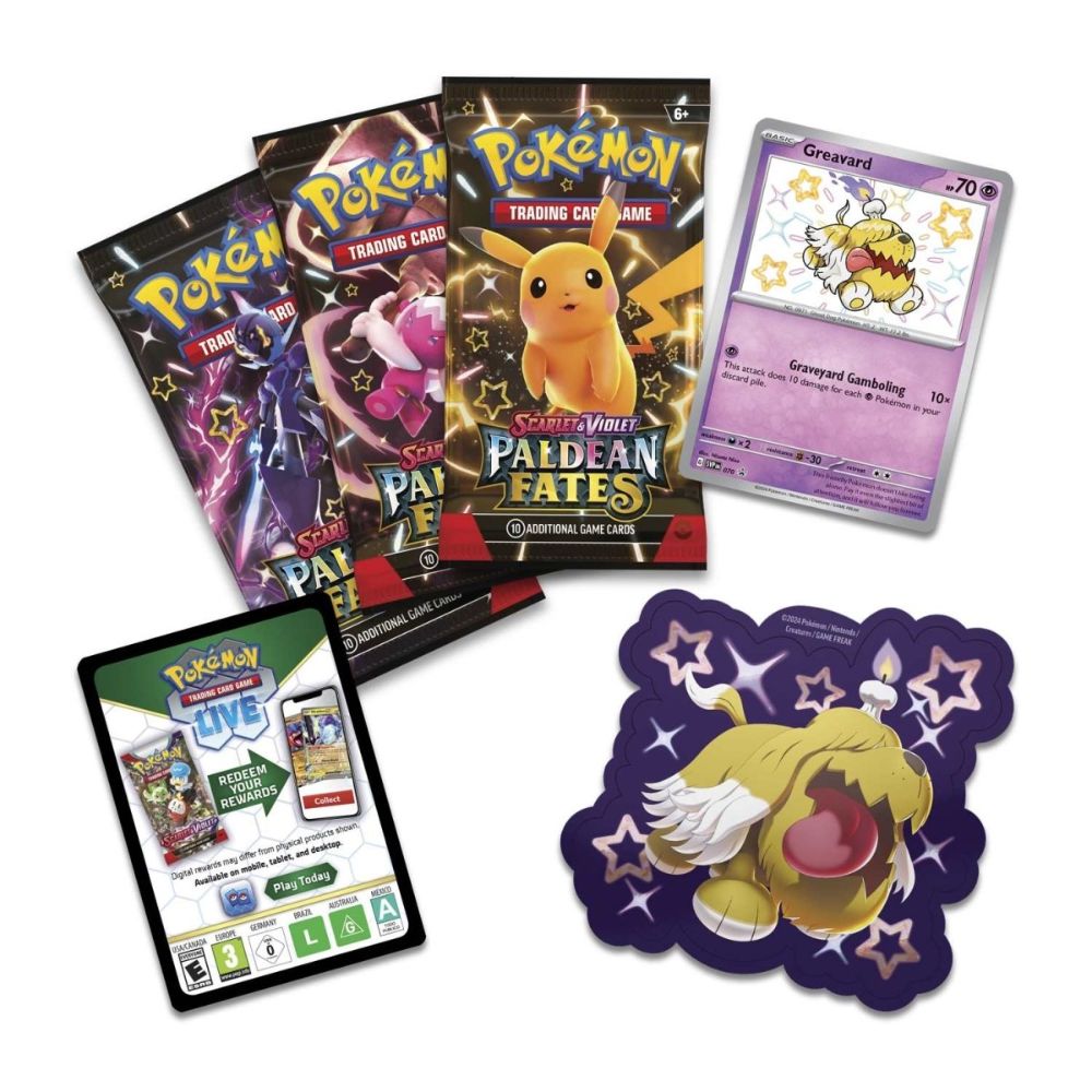 Pokemon Scarlet & Violet- Paldean Fates Tech Sticker Collection (Styles Vary)