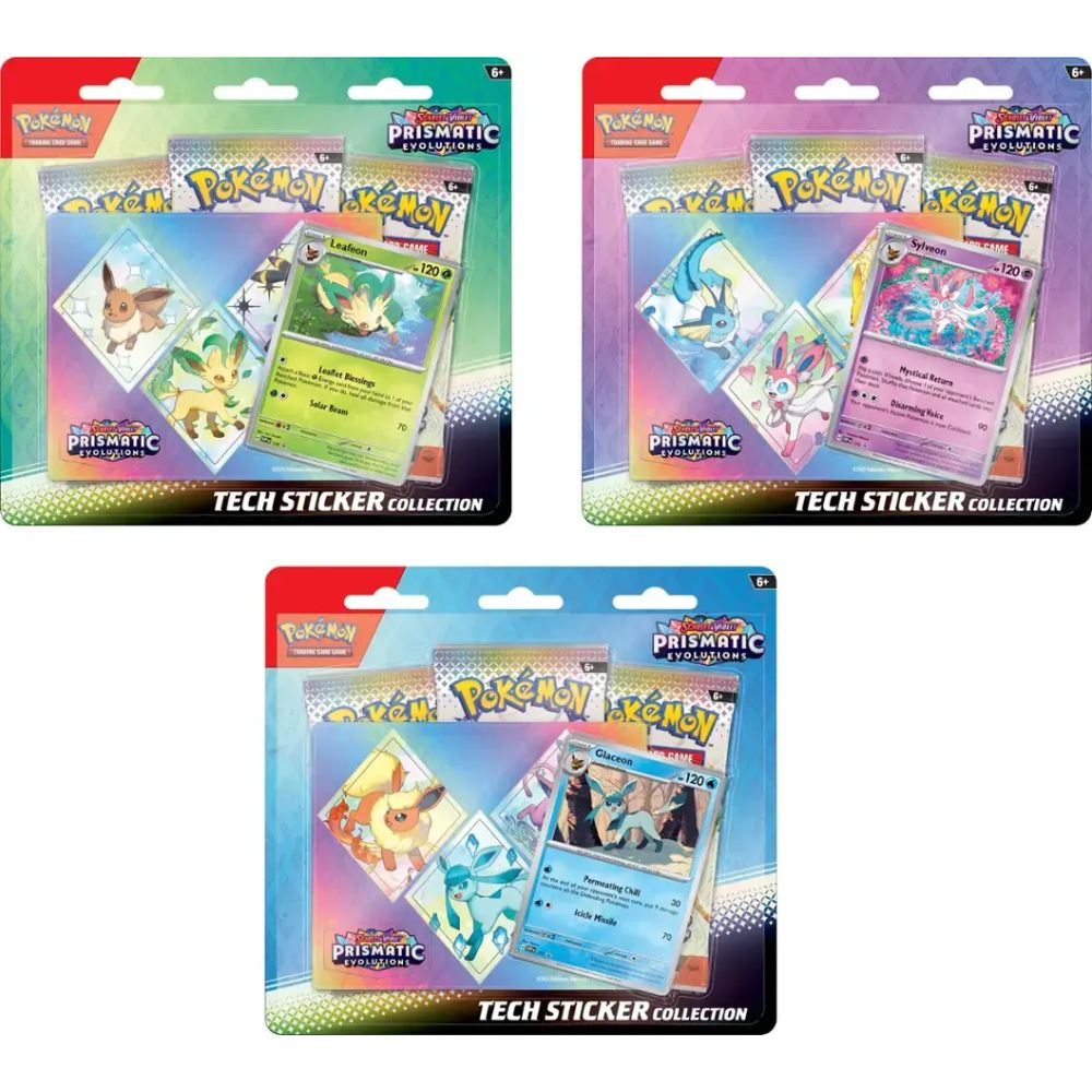 Pokemon Scarlet & Violet- Prismatic Evolutions Tech Sticker Collection (Styles Vary)
