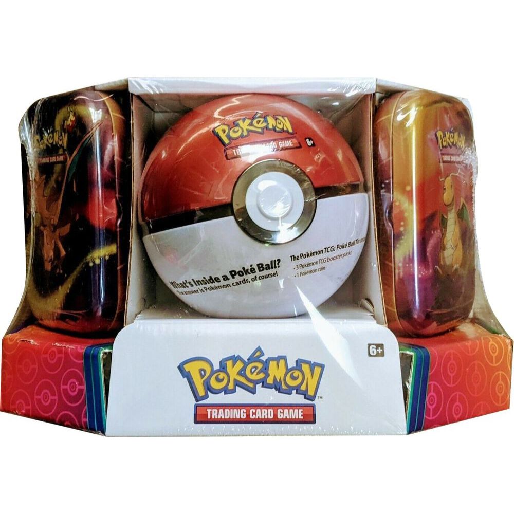 Pokemon- Poke Ball Tin + 2 Kanto Power Mini Tins