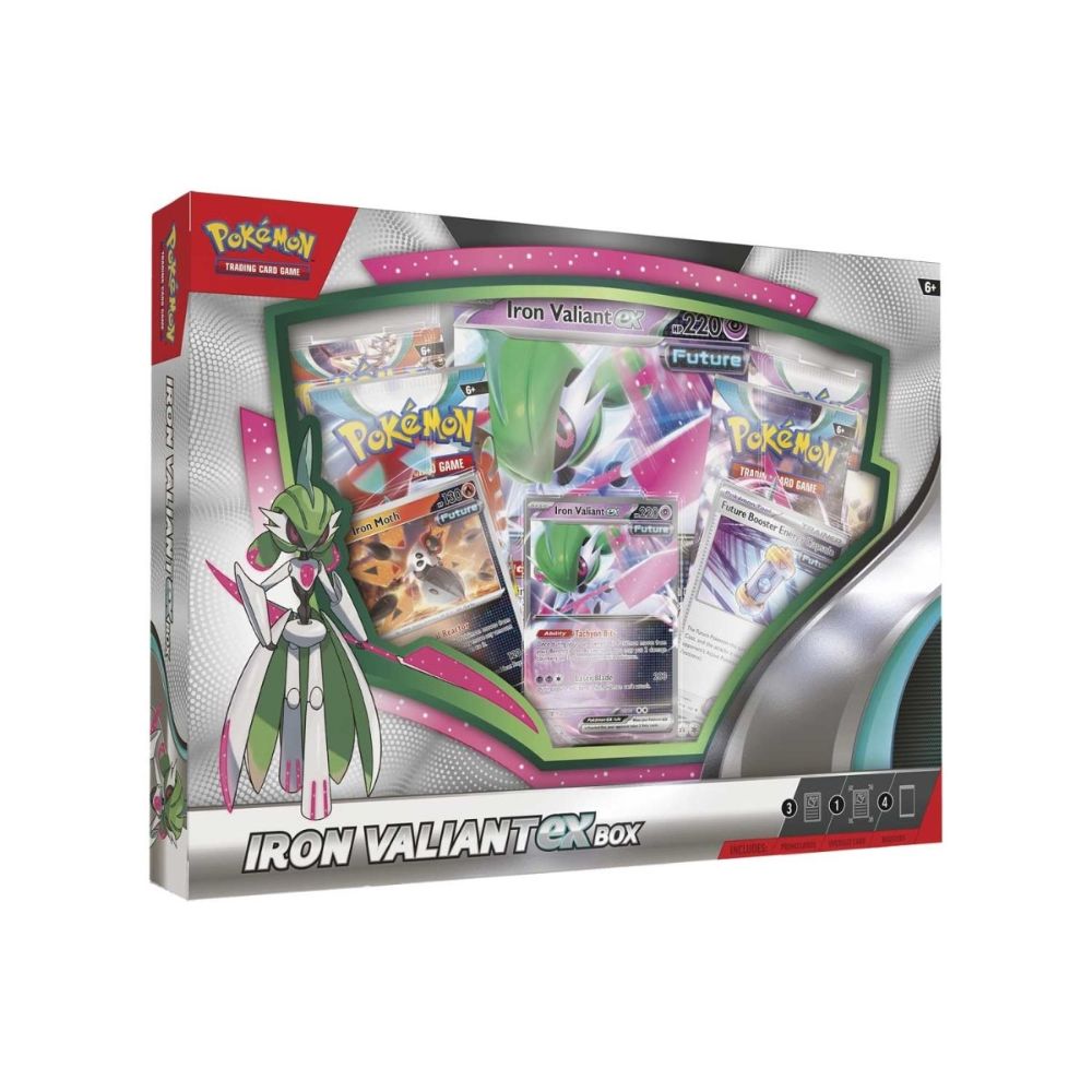 Pokemon- Roaring Moon or Iron Valiant EX Box