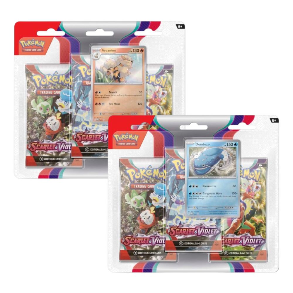 Pokemon Scarlet & Violet- 3 Pack Blister (Syles Vary)