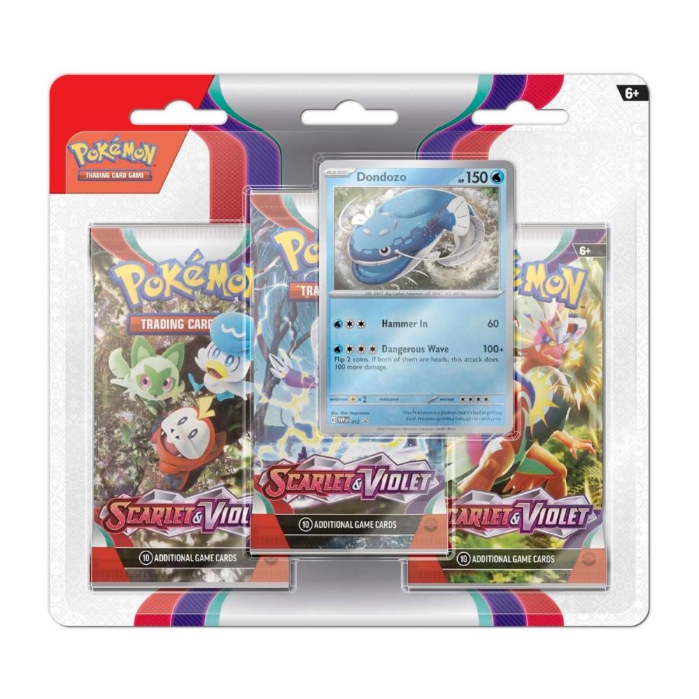 Pokemon Scarlet & Violet- 3 Pack Blister (Syles Vary)