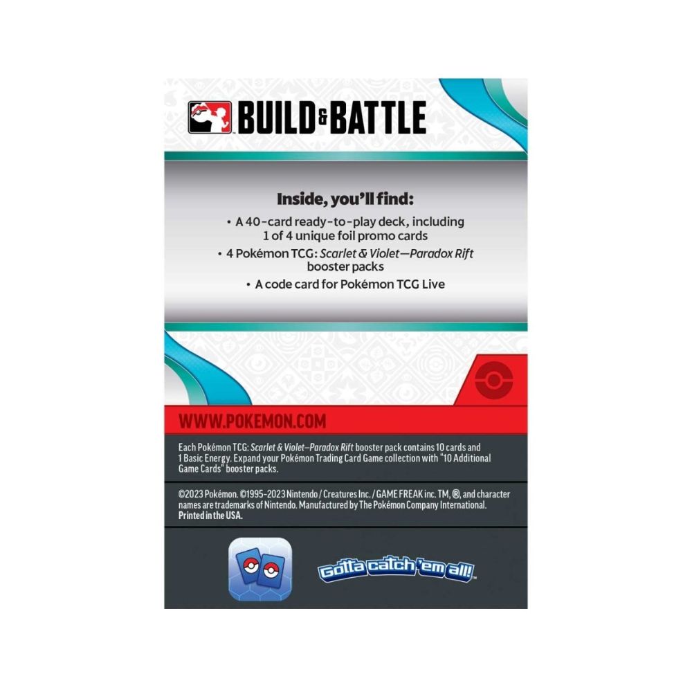 Pokemon Scarlet & Violet-Paradox Rift Build & Battle Box