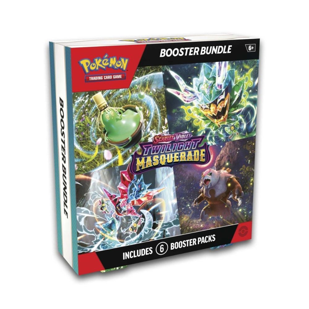 Pokemon Scarlet & Violet- Twilight Masquerade Booster Bundle (6 Packs)