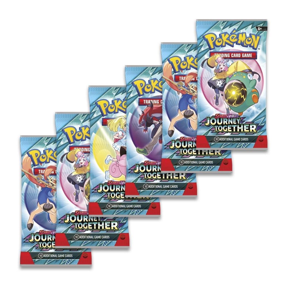 Pokemon Scarlet & Violet- Journey Together Booster Bundle (6 Packs)