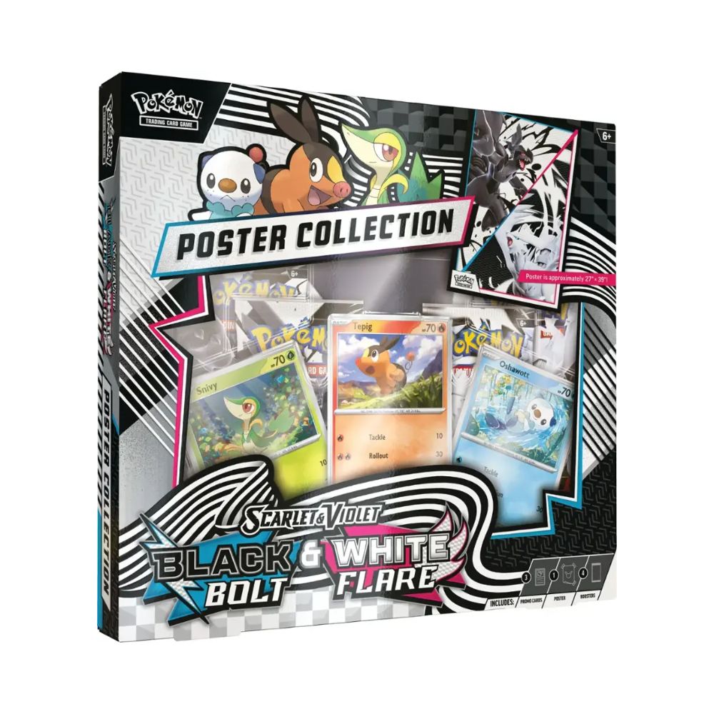 Pokemon Scarlet & Violet- Black Bolt & White Flare Unova Poster Collection