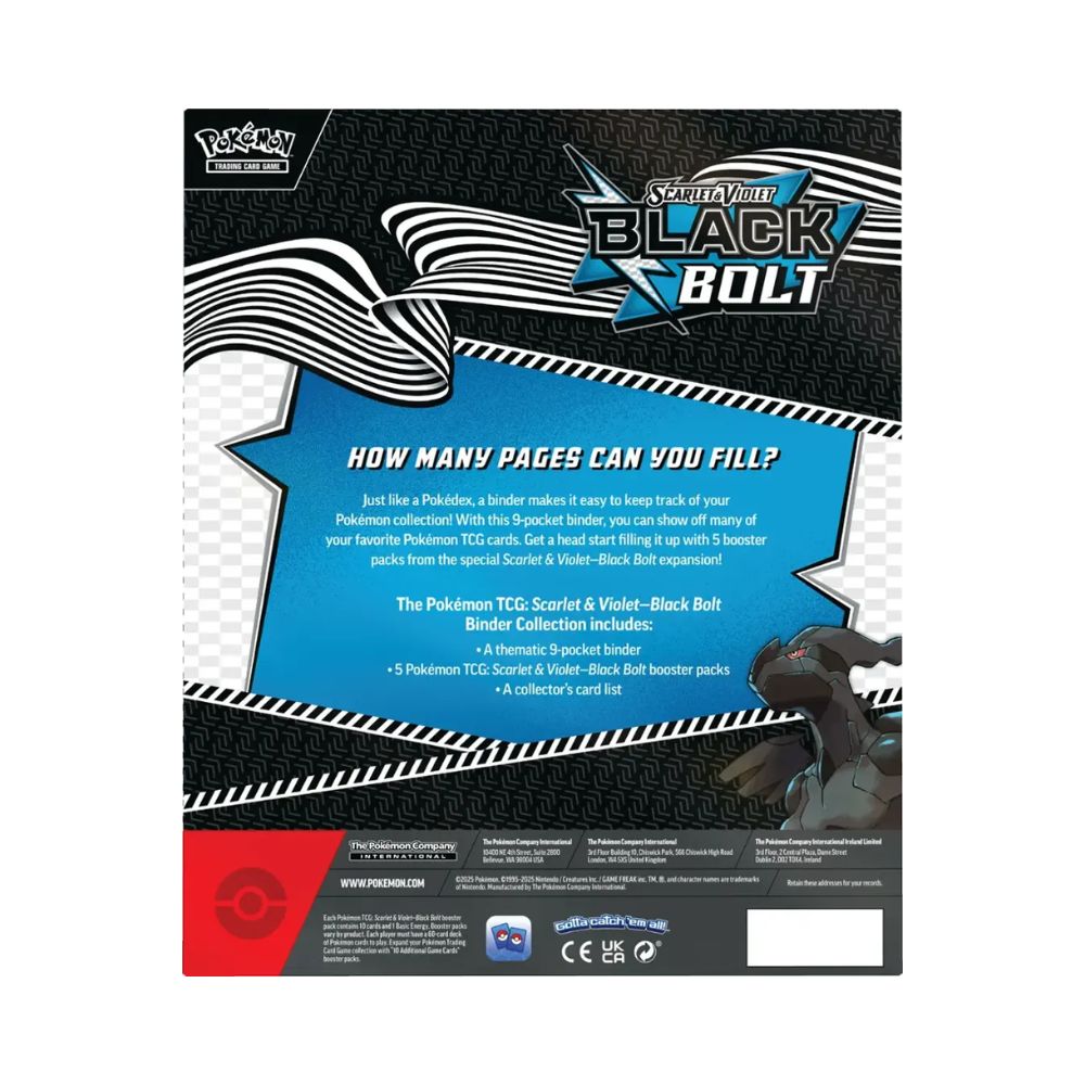 Pokemon Scarlet & Violet- Black Bolt Binder Collection