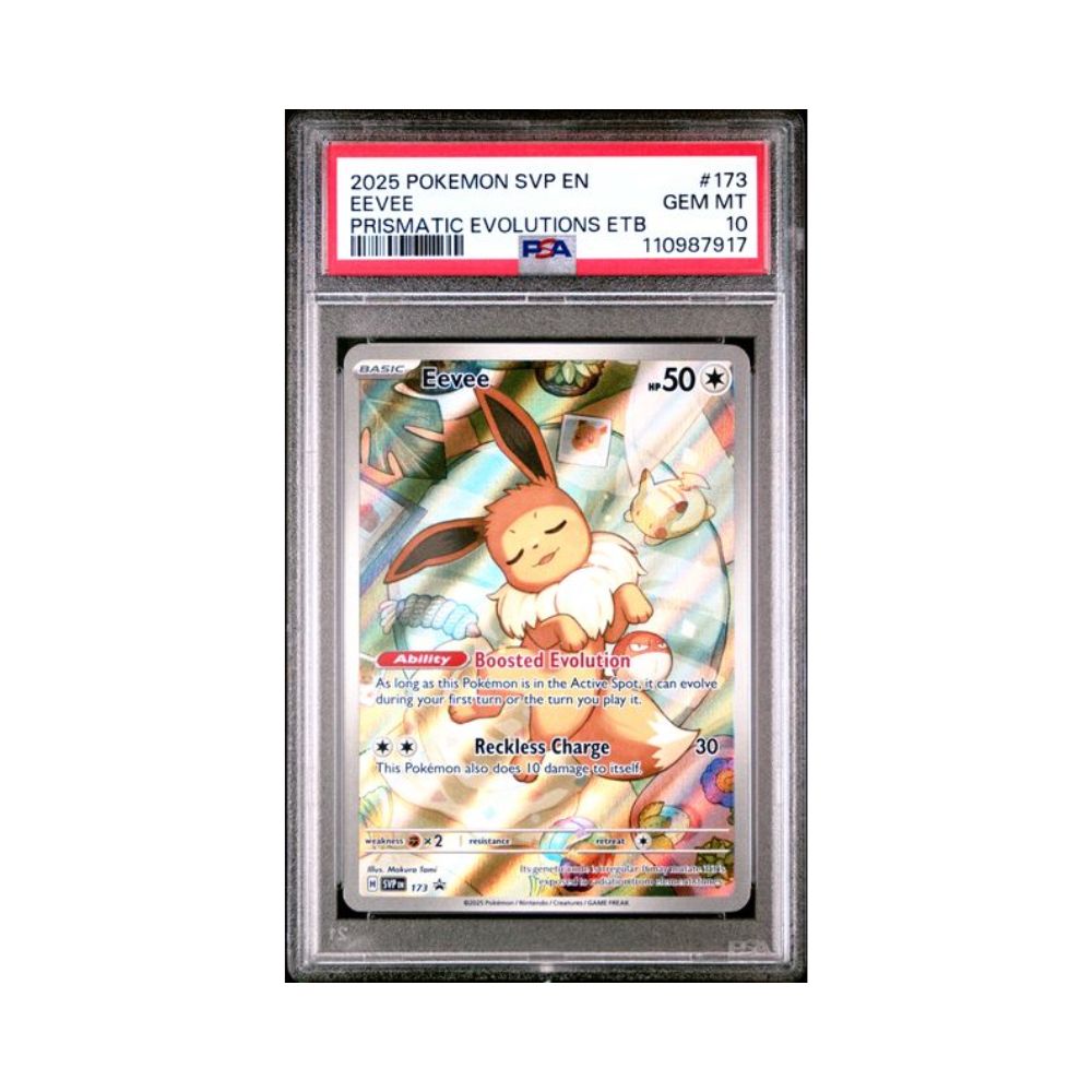 PSA Slab- EEVEE 173 GEM MT 10 (English)