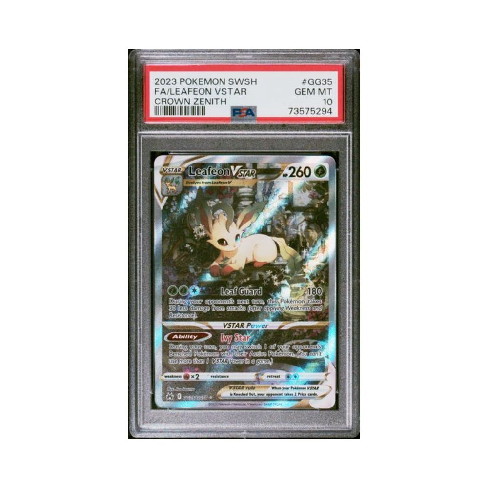 PSA Slab- FA/LEAFEON VSTAR GG35 GEM MT 10 (English)