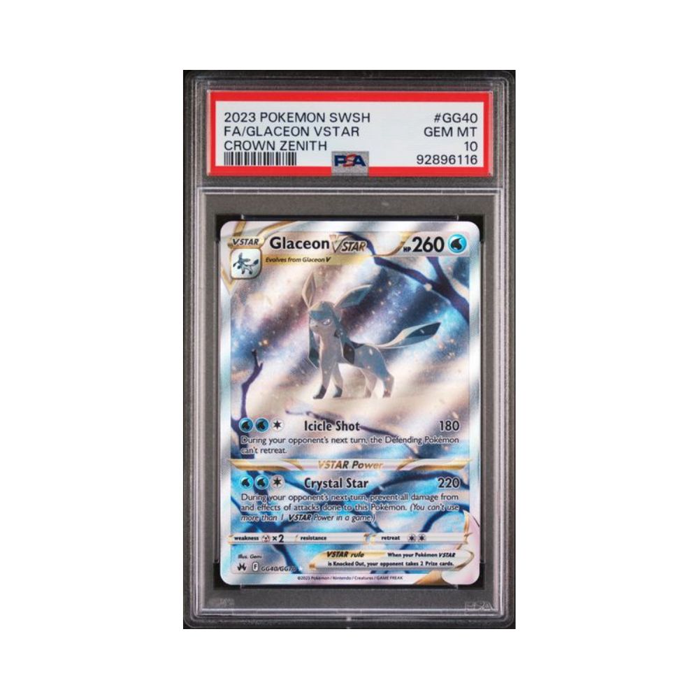 PSA Slab- FA/GLACEON VSTAR GG40 GEM MT 10 (English)