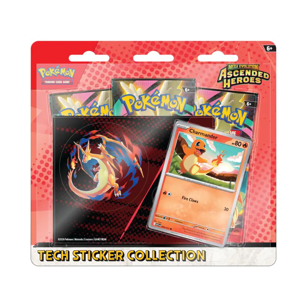 Pokemon Mega Evolution- Ascended Heroes Tech Sticker Collection (Styles Vary)