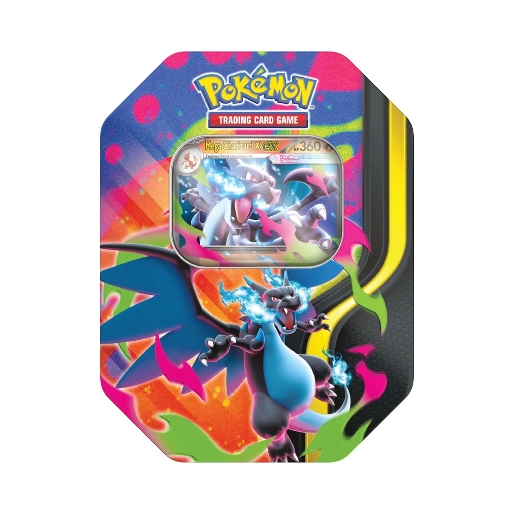 Pokemon- Mega Charizard Tin (Styles May Vary)