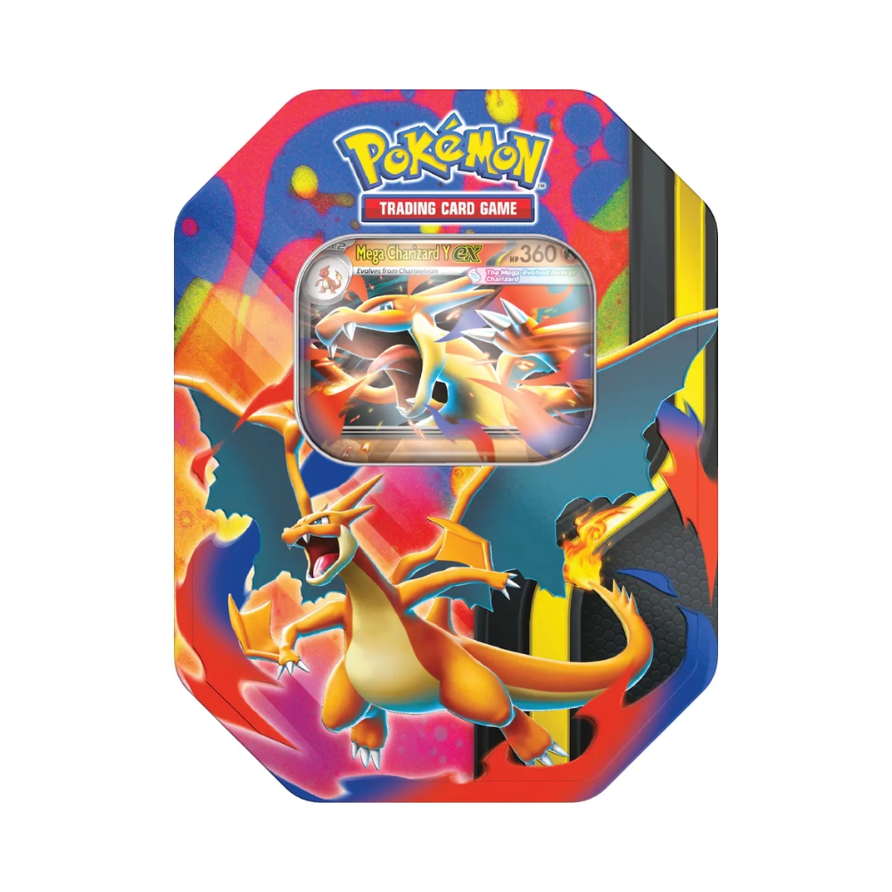 Pokemon- Mega Charizard Tin (Styles May Vary)