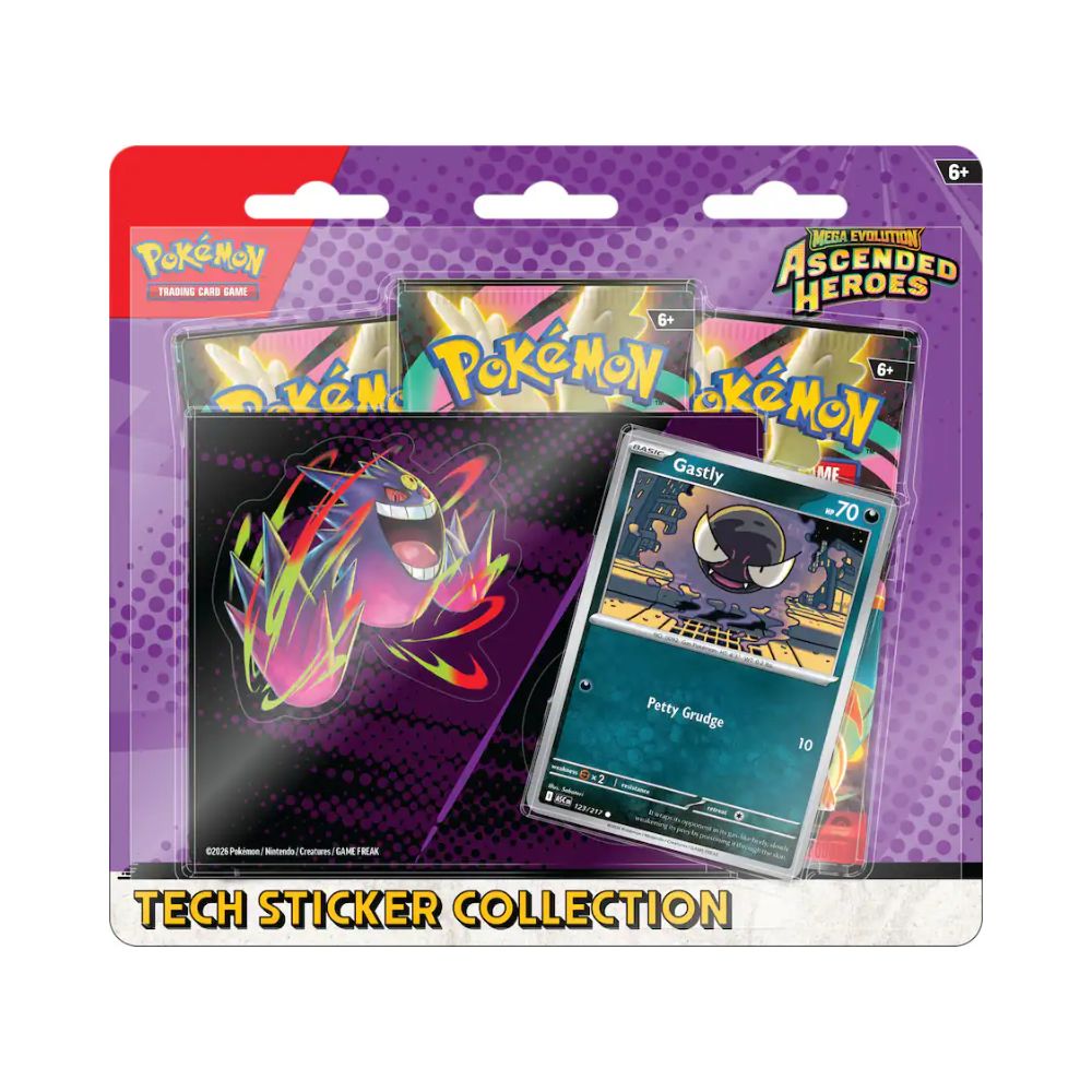 Pokemon Mega Evolution- Ascended Heroes Tech Sticker Collection (Styles Vary)