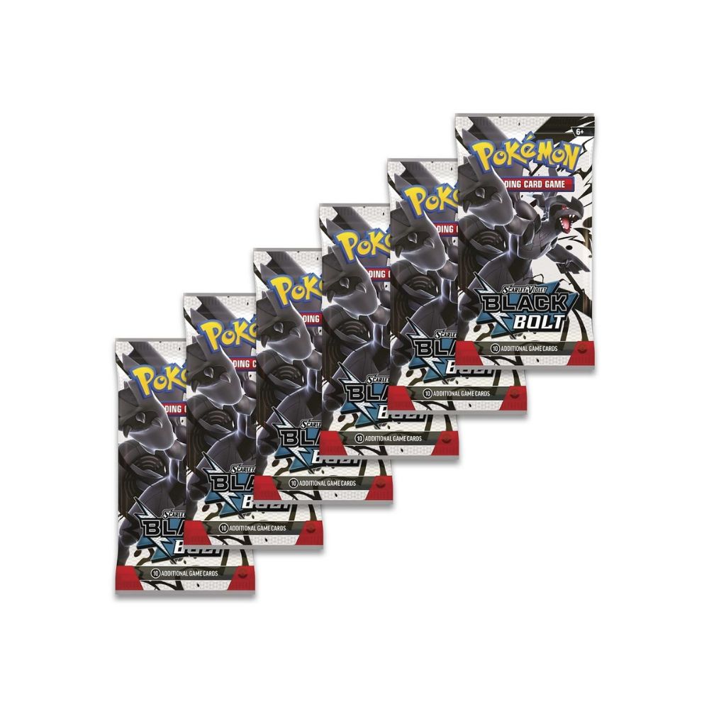 Pokemon Scarlet & Violet- Black Bolt Booster Bundle (6 Packs)