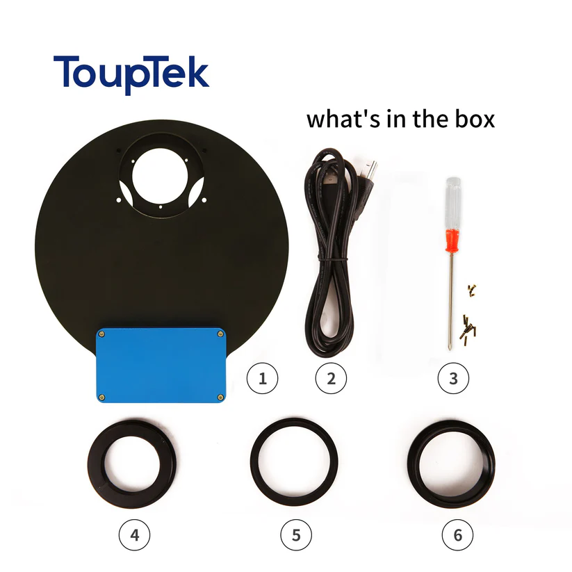 ToupTek Roue à filtre 8x1.25 / "7x36mm / 5x2"