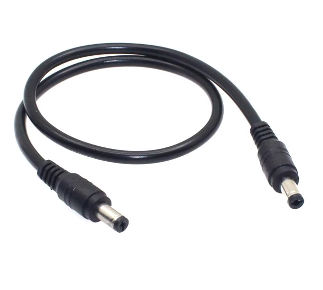 Câble DC 12V 18AWG Mâle-Mâle ( 5.5x2.1mm )