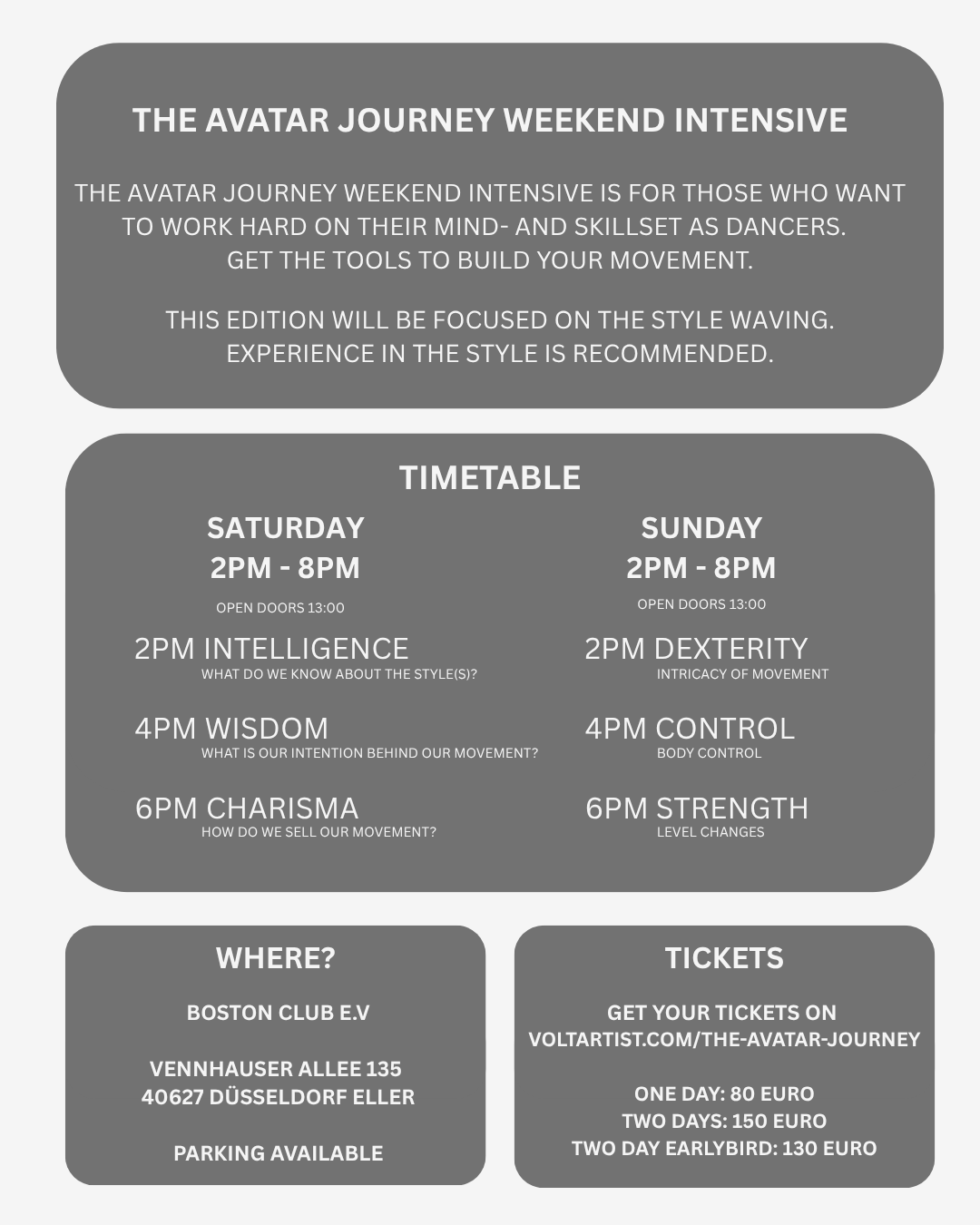 THE AVATAR JOURNEY EARLY BIRD TICKET