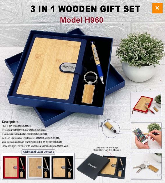 3 in 1 Wooden Gift Set