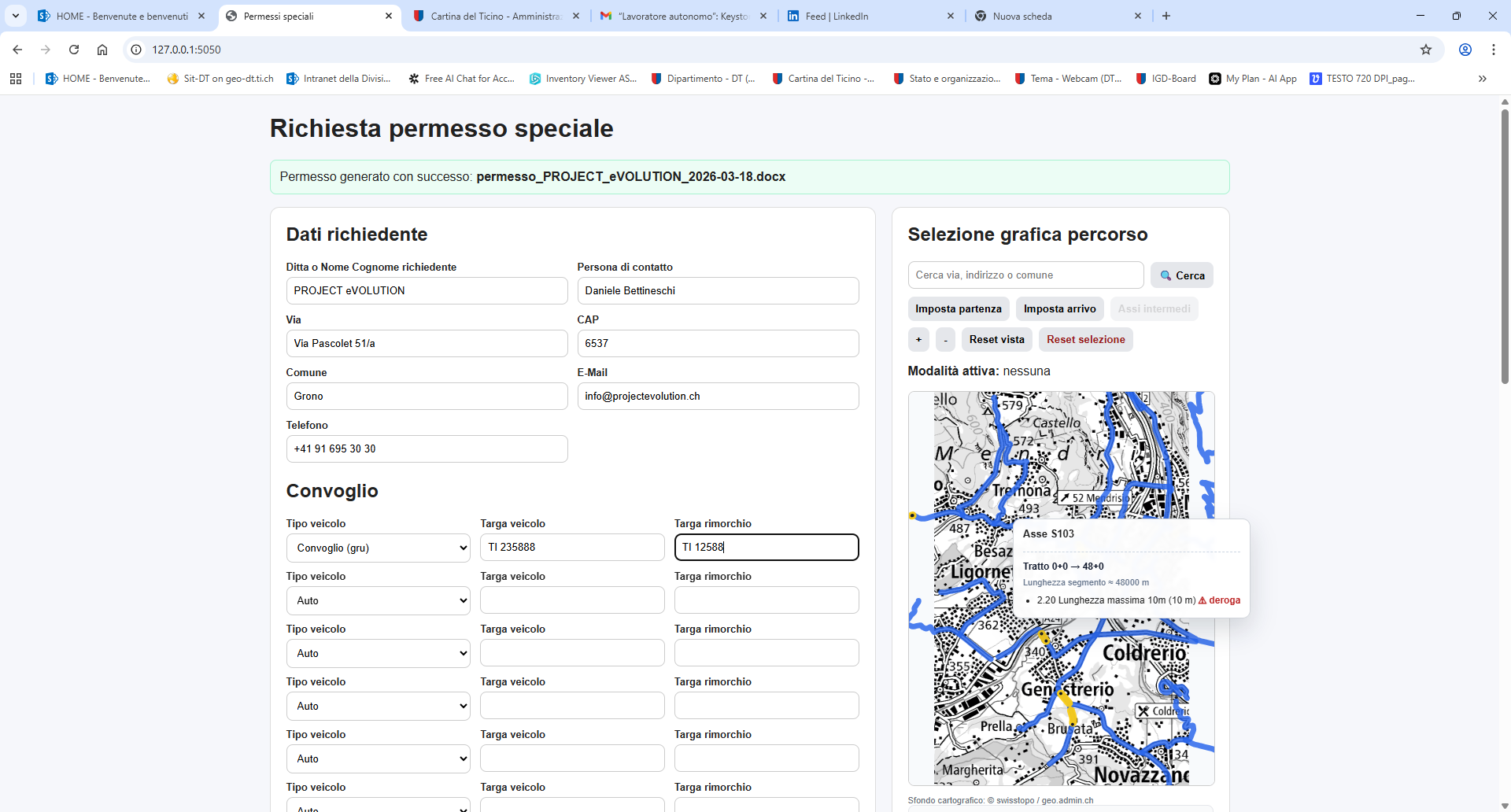 Deroga segnaletica trasporto SC