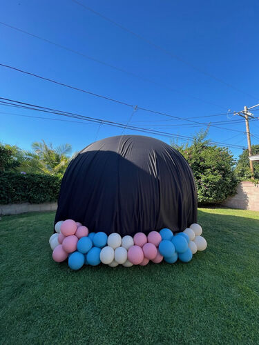 Gender Reveal Black Out Cover Only 20x20