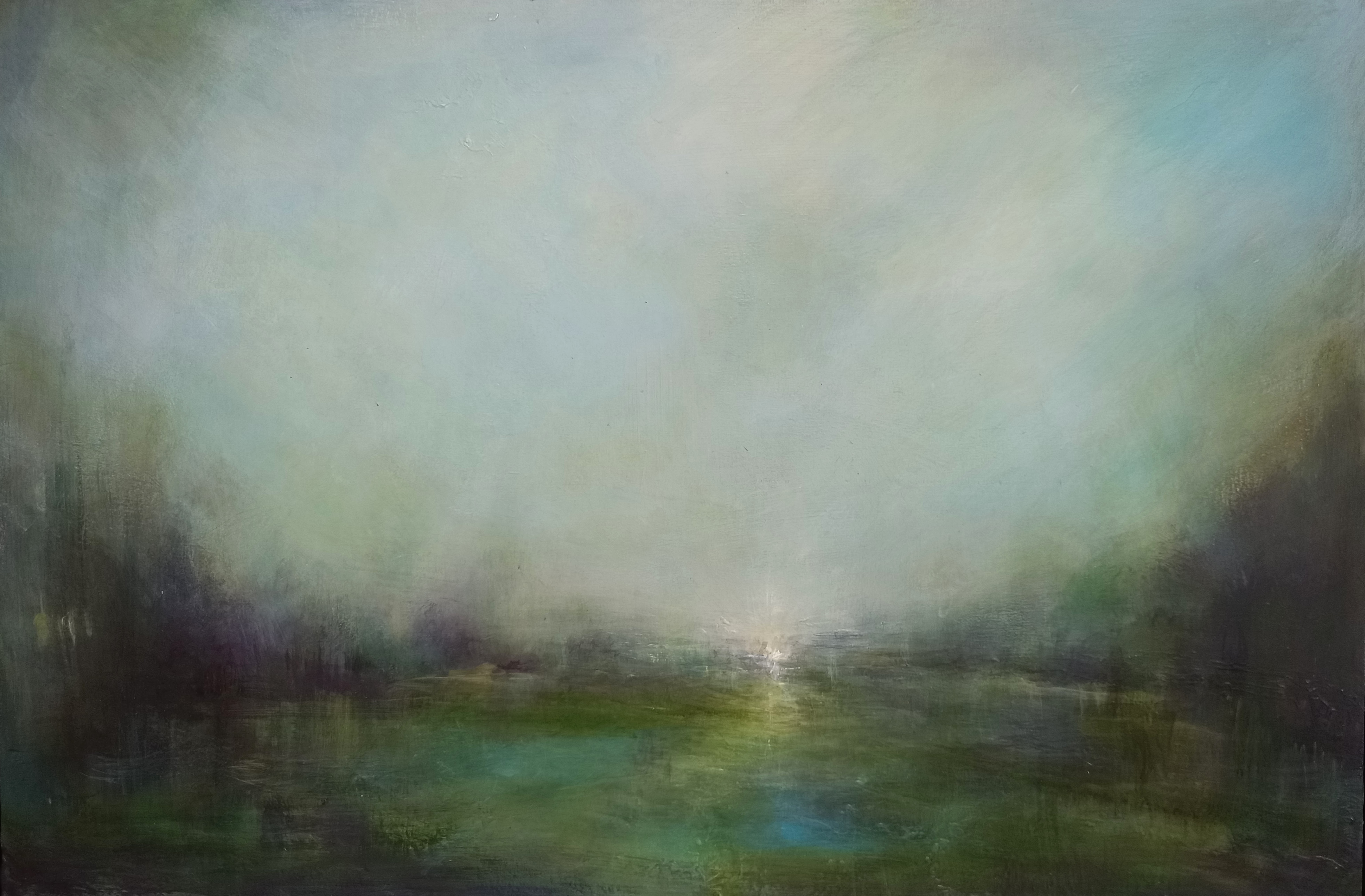 Light On The River Thames. 